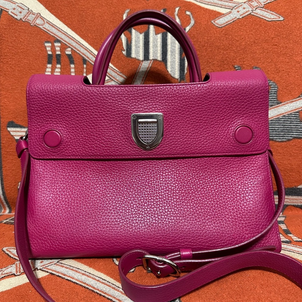 CHRISTIAN DIOR ❤️🌟FUSCHIA DIOREVER SATCHEL ⭐️
